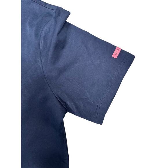 Scotch and Soda Men's Cotton Graphic T Shirt Size XXL Navy Blue - Picture 6 of 7